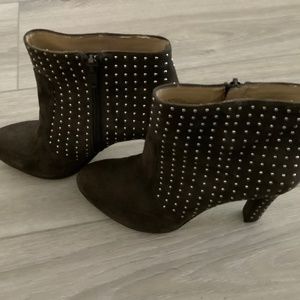 INC International Concepts Berree 2 Women Round Toe Suede Gray Ankle Boot